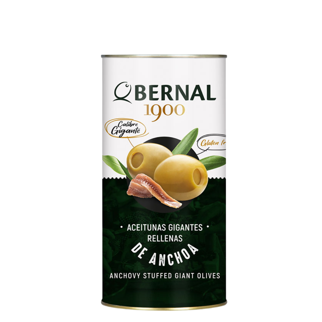 BERNAL LATA DE OLIVAS MANZANILLA GIGANTES RELLENAS DE ANCHOA