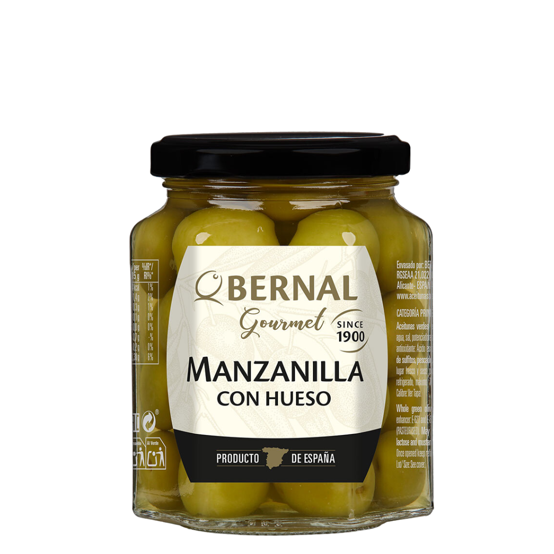 BERNAL MANZANILLA GOURMET OLIVES WITH PIT