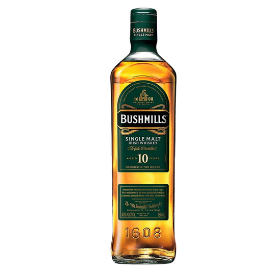 BUSHMILLS SINGLE MALT IRISH WHISKEY 10 YEARS